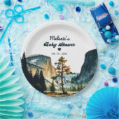 水彩赤ちゃんシャワーヨセミテ国立公園 ペーパープレート (パーティー)