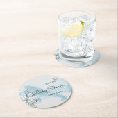 水彩赤ちゃんシャワー丸紙コースター ラウンドペーパーコースター (インサイチュ)