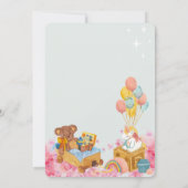 水彩赤ちゃんシャワー招待状 招待状 (裏面)