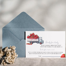 水彩赤ちゃんシャワー用のベビー本 招待状