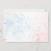 水彩赤ちゃんシャワー 招待状 (裏面)