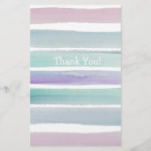 水彩赤ちゃんストライプのシャワービンゴ (裏面)