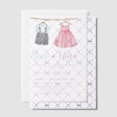 水彩赤ちゃん服スペインの性表彰 ベラム紙招待状 (オフセット (招待状))