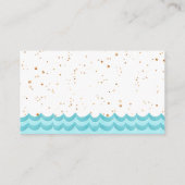 水彩赤ちゃん航海のシャワーブックリクエスト エンクロージャーカード (裏面)