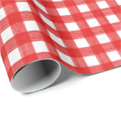 水彩赤と白板 ラッピングペーパー (ロールコーナー)