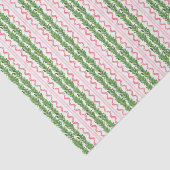 水彩赤と緑のクリスマスガーランド 薄葉紙 (詳細)