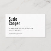 水彩赤と金ゴールドプロフェッショナル 名刺 (裏面)