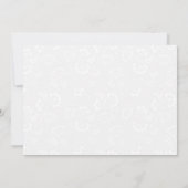 水彩赤と金ゴールド結婚の花 セーブザデート (裏面)