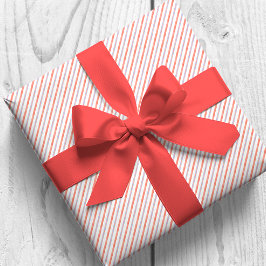 水彩赤と青の対角線のストライプ ラッピングペーパー