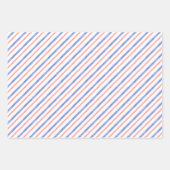 水彩赤と青の格子縞 ラッピングペーパーシート (正面2)