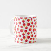 水彩赤りんご柄 コーヒーマグカップ (正面左)