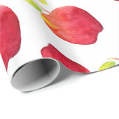 水彩赤りんご柄 ラッピングペーパー (ロールコーナー)