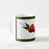 水彩赤りんご コーヒーマグカップ (正面左)