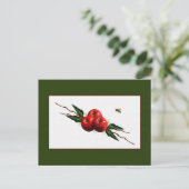 水彩赤りんご ポストカード (スタンド正面)