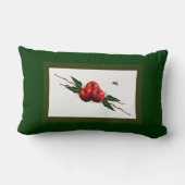 水彩赤りんご ランバークッション (裏面)