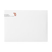 水彩赤イタリアンちゃんシャワー乳母ミア！ ラップアラウンドラベル (正面)