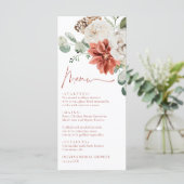 水彩赤エレガント冬クリスマスホリデー メニュー (スタンド正面)