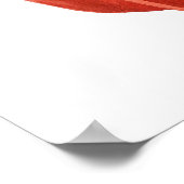 水彩赤オーガニック鐘唐辛子 ポスター (角)