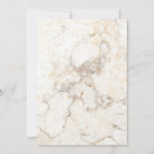 水彩赤バラマーブルフローラヴィンテージウエディング 招待状 (裏面)