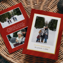 水彩赤ビロードのフレーム3写真クリスマス