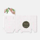 水彩赤ペチュニアスレッドホワイト水玉模様 フェイバーボックス (折り畳みなし)