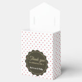 水彩赤ペチュニアスレッドホワイト水玉模様 フェイバーボックス (オープン)