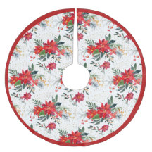 水彩赤ポインセチア花束クリスマス