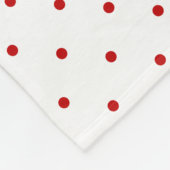 水彩赤ポピーズピンクローゼスサークルリース フリースブランケット (角)