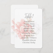 水彩赤モダン牡丹。 招待状 (正面/裏面)