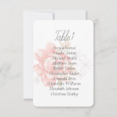 水彩赤モダン牡丹。 招待状 (正面)