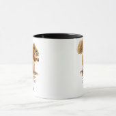 水彩赤リスおもしろい引用文 マグカップ (中央)