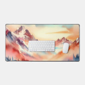 水彩赤山 デスクマット (キーボード&マウス)