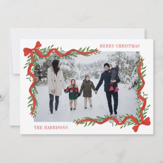 水彩赤弓ガーランド写真 シーズンカード (正面)