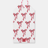 水彩赤弓クリスマス ギフトタグ (裏面)