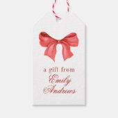 水彩赤弓 ギフトタグ (正面)