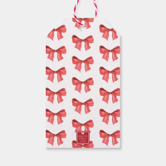 水彩赤弓 ギフトタグ (裏面)