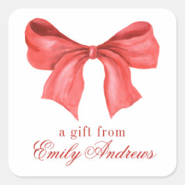 水彩赤弓 スクエアシール