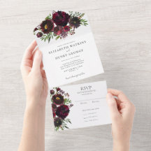 水彩赤植物花結婚の