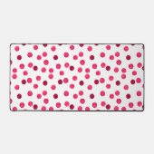 水彩赤水彩色水玉模様模様 デスクマット (正面)