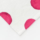 水彩赤水彩色水玉模様模様 フリースブランケット (角)