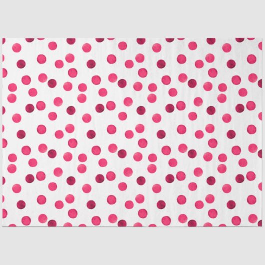 水彩赤水彩色水玉模様模様 薄葉紙 (正面)