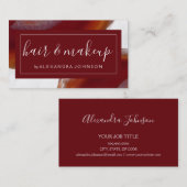 水彩赤瑪瑙ゲード 名刺 (正面/裏面)