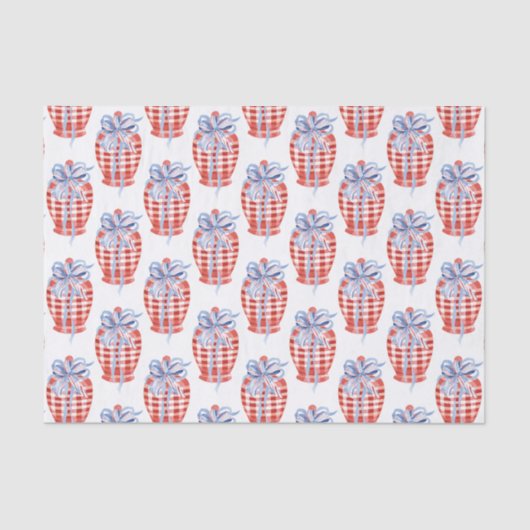 水彩赤白&青パトリオティックジンジャージャー 薄葉紙 (正面)