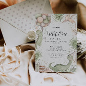 水彩赤結婚ちゃんシャワー 招待状