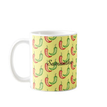 水彩赤緑唐辛子