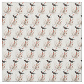 水彩赤羽ブラックバードアート自然 ファブリック (見本)