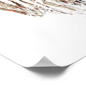 水彩赤羽ブラックバードアート自然 ポスター (角)