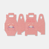 水彩赤蟹ボイルパーティー フェイバーボックス (折り畳みなし)