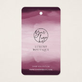 水彩赤衣料品つるラベルラベル (正面)