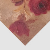 水彩赤面とブルゴーニュバラヴィンテージ金ゴールド 薄葉紙 (詳細)